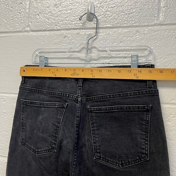 Topshop Moto Black Denim Jamie Jeans with Tassle Hem Sz. 30 - Picture 9 of 12